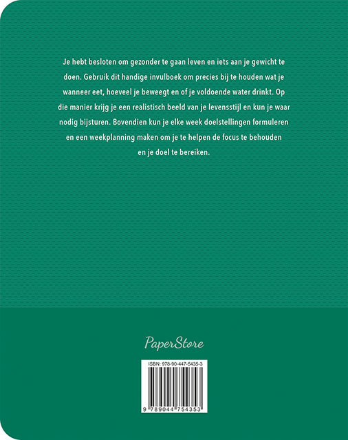 Achterkant van Eetdagboek