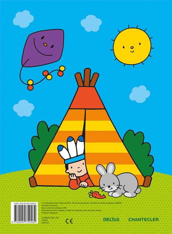 Achterkant van Super Coloring Festival
