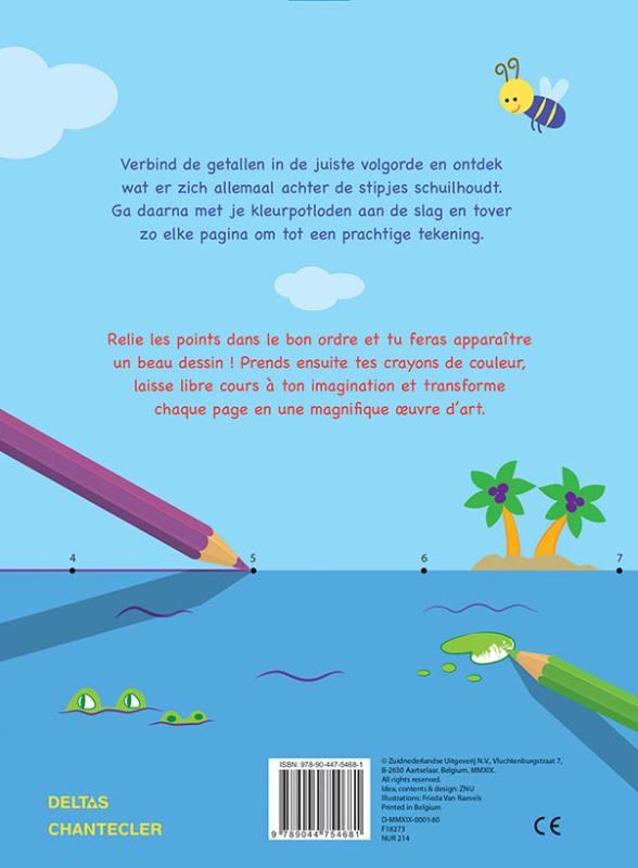 Achterkant van 1-2-3 Crazy Fun - Tekenen van punt tot punt tot 70 / 1-2-3 Crazy Fun - Dessiner point à point jusqu'à 70