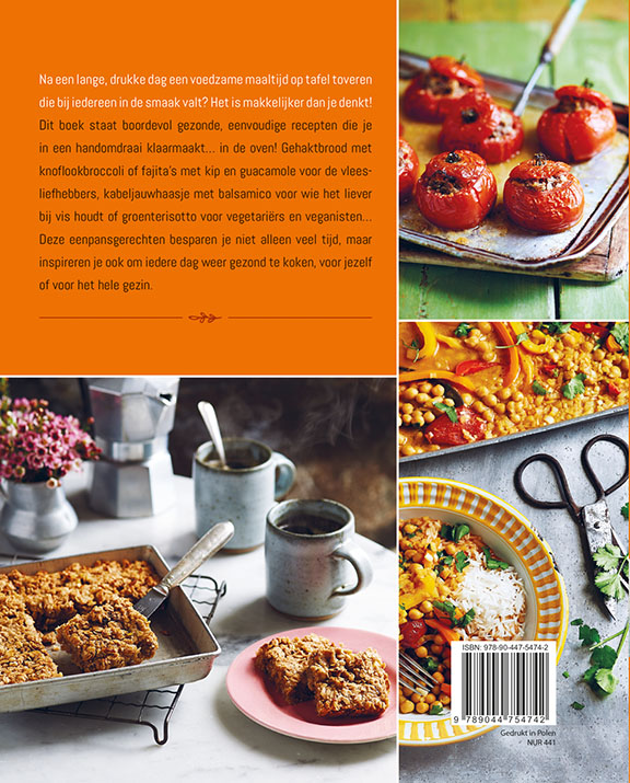 Achterkant van Eenpansgerechten uit de oven