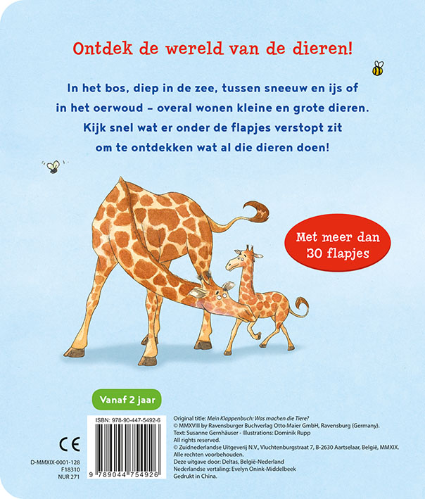 Achterkant van Mijn leuke kijkboek Zo leven de dieren