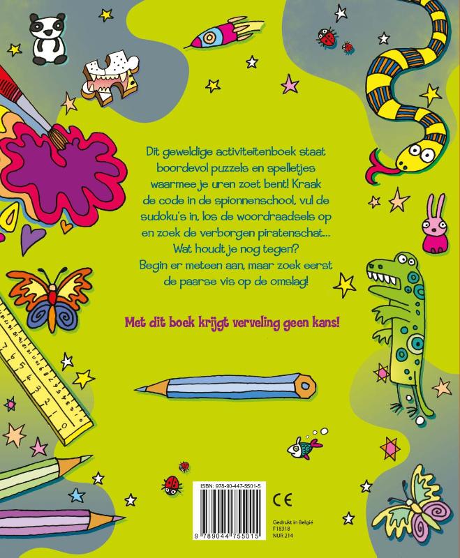 Achterkant van Het gi-ga-geweldige puzzel- en spelletjesboek