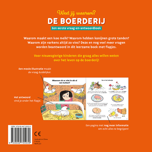 Achterkant van Weet jij waarom? De boerderij