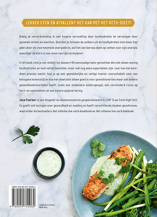 Achterkant van Het complete keto-dieet kookboek
