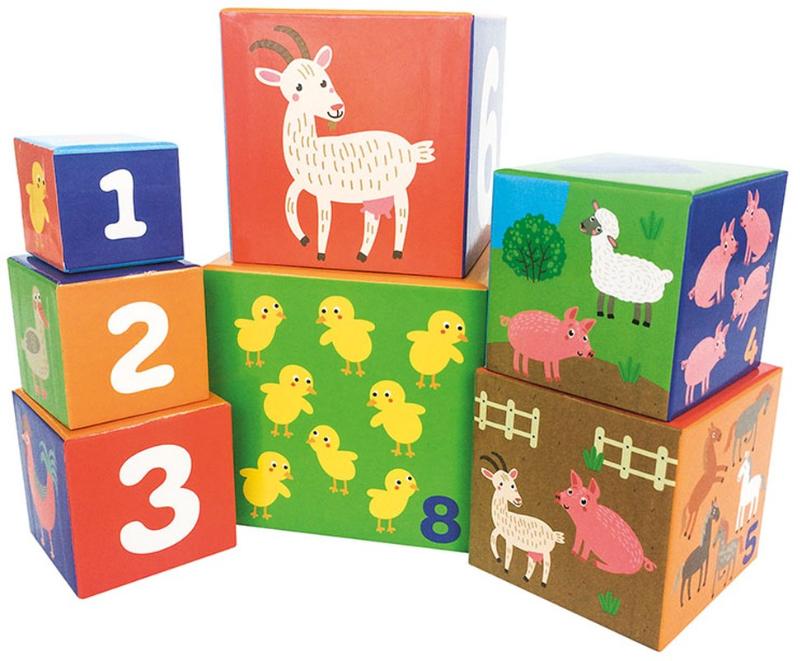 Achterkant van Stapelblokken - De boerderij (+ 12 m) / Cubes à empiler - La ferme (+ 12 m)