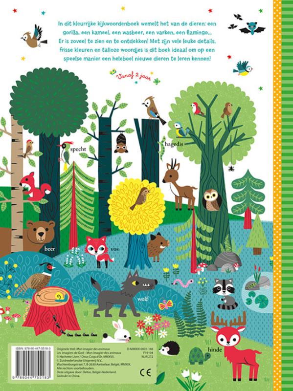 Achterkant van Mijn kijkwoordenboek De dieren