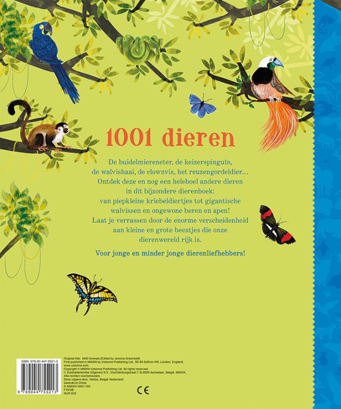Achterkant van 1001 dieren