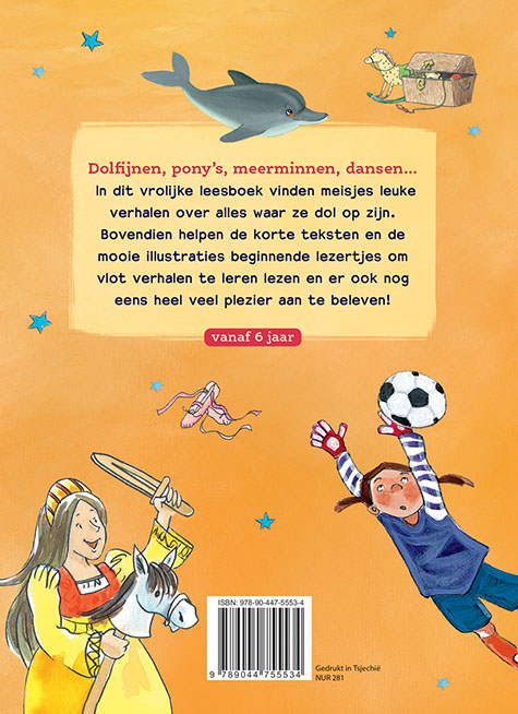 Achterkant van Eerste leespret voor meisjes vanaf 6 jaar