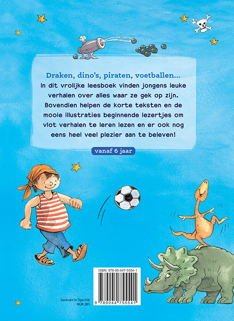 Achterkant van Eerste leespret voor jongens vanaf 6 jaar