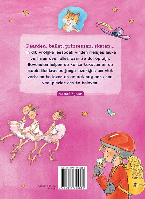 Achterkant van Super leespret voor meisjes vanaf 7 jaar