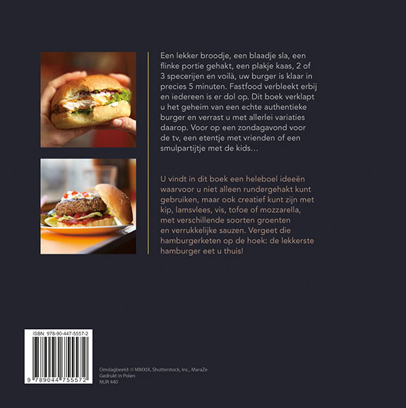 Achterkant van Onweerstaanbare hamburgers