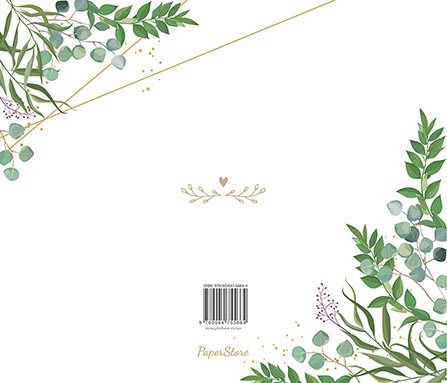 Achterkant van Just married! - Gastenboek
