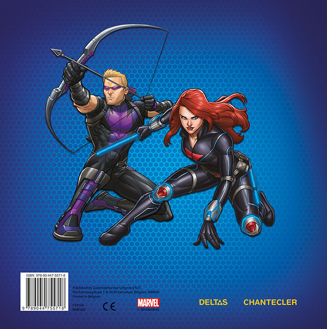 Achterkant van Avengers Color Fun