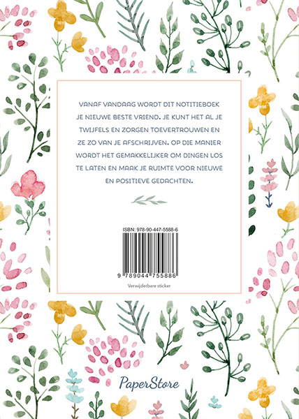 Achterkant van Notitieboek - Laat het los