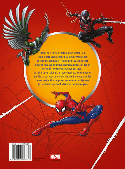 Achterkant van Spider-Man De beste 5-minuutverhalen