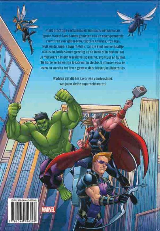 Achterkant van Marvel het grote verhalenboek