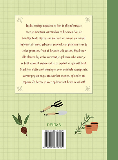 Achterkant van Moestuin planner