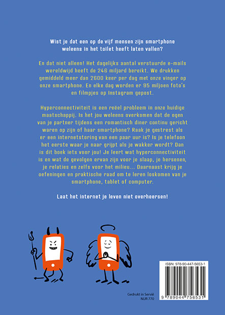 Achterkant van Afkicken van de smartphone