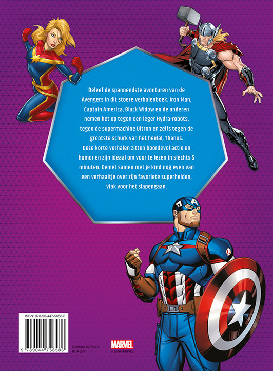 Achterkant van Avengers De beste 5-minuutverhalen