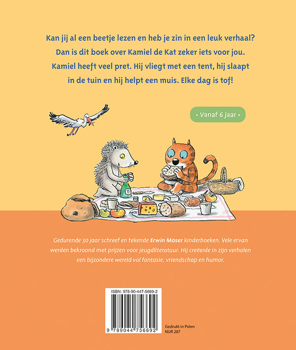 Achterkant van De dolle avonturen van Kamiel de Kat