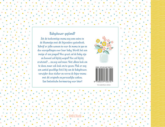 Achterkant van Babyshower - Gastenboek