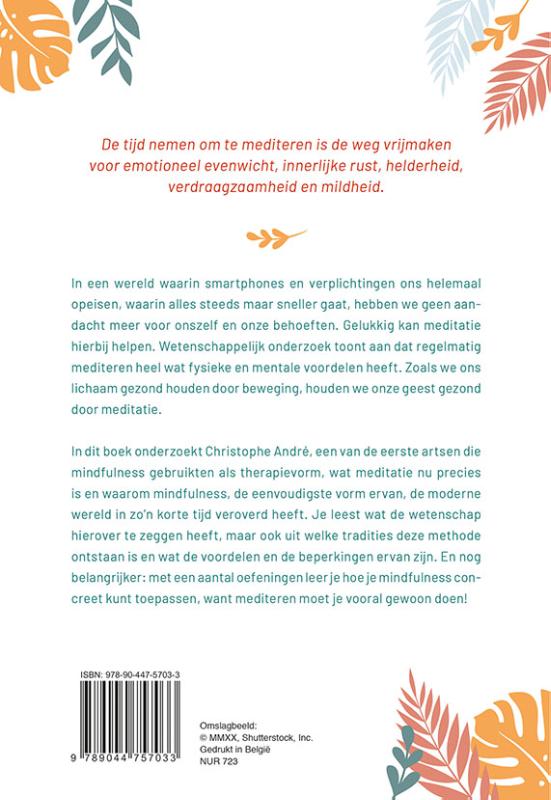 Achterkant van De kracht van mediteren