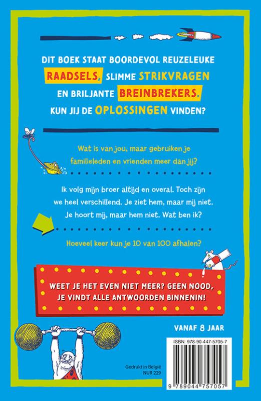 Achterkant van Waanzinnige raadsels voor kids