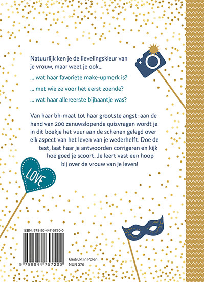 Achterkant van Hoe goed ken jij je vrouw?