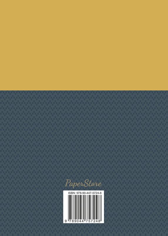Achterkant van Notitieboek - Wachtwoorden (geel)