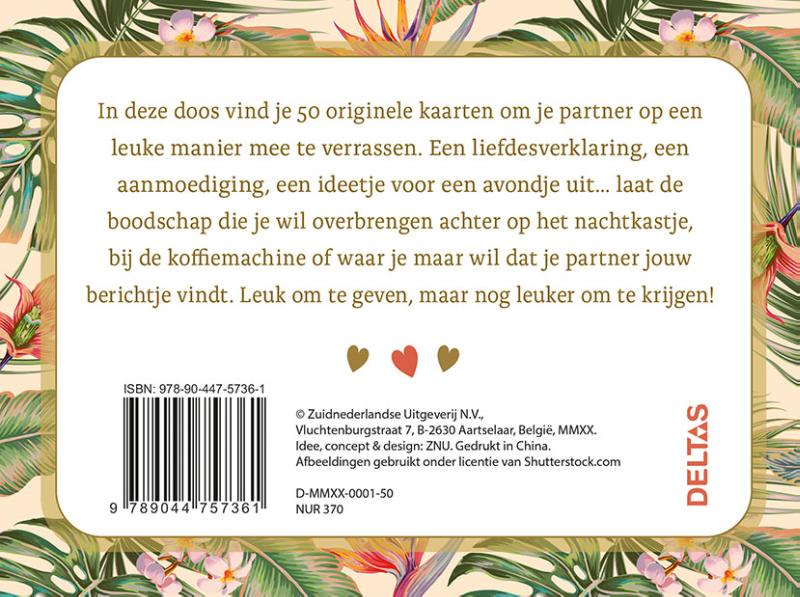 Achterkant van Love notes