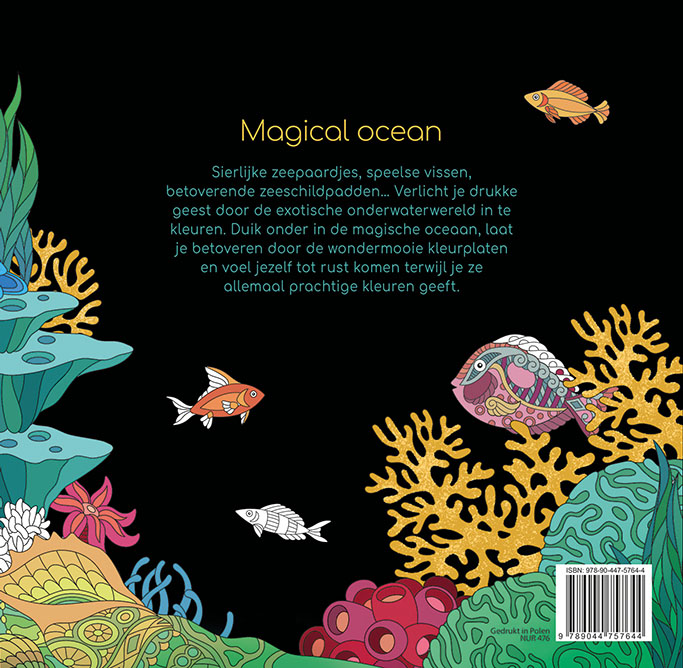 Achterkant van Magical ocean