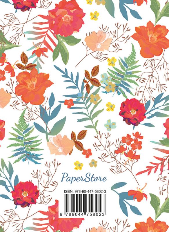 Achterkant van Adresboek (klein) - Flowers