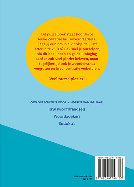 Achterkant van 8-9 jaar