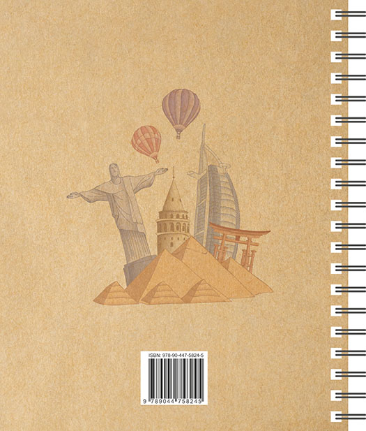 Achterkant van Reisdagboek