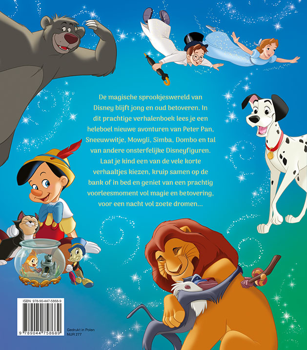 Achterkant van Disney het grote 1-minuut verhalenboek