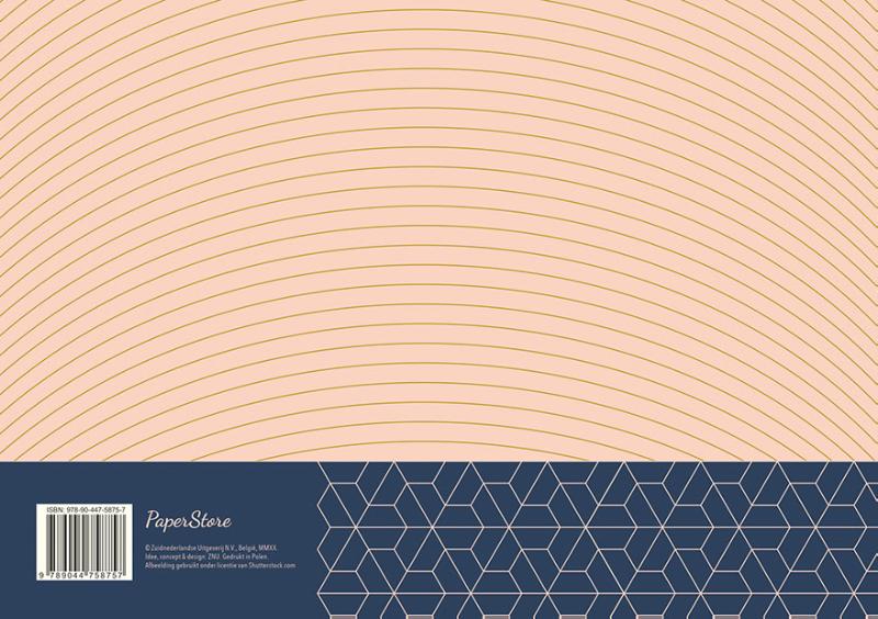 Achterkant van Weekplanner - Pink Patterns