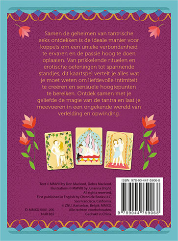 Achterkant van Tantra seks - Kaartenset