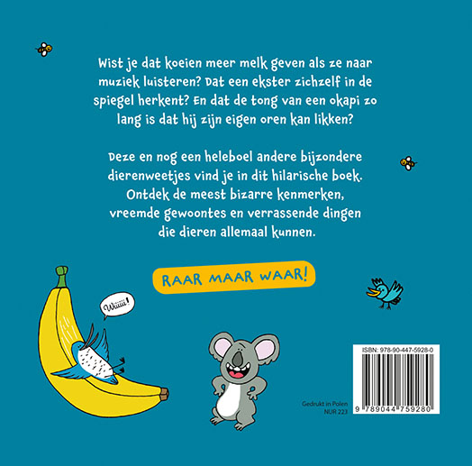 Achterkant van Dierenweetjes