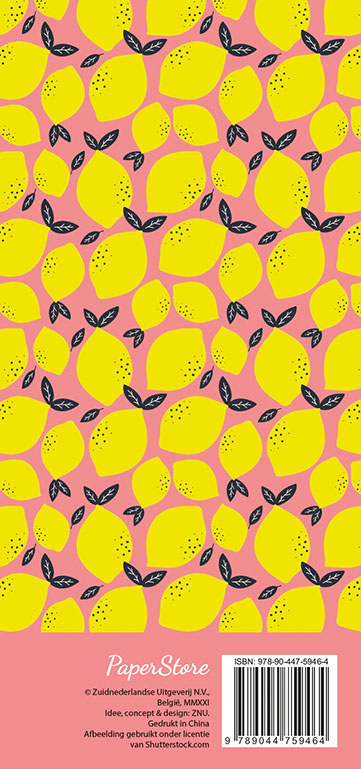 Achterkant van Menuplanner & boodschappenlijst - Lemons