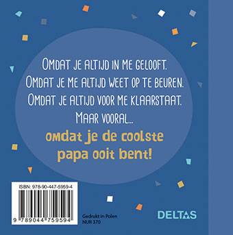Achterkant van Voor de coolste papa van de hele wereld