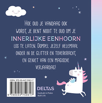 Achterkant van Gelukkige verjaardag!