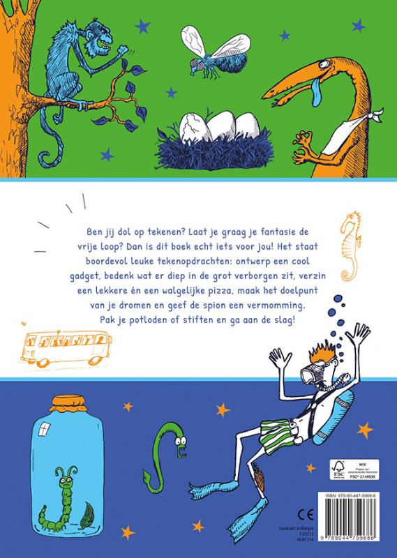 Achterkant van Creatief tekenen voor jongens