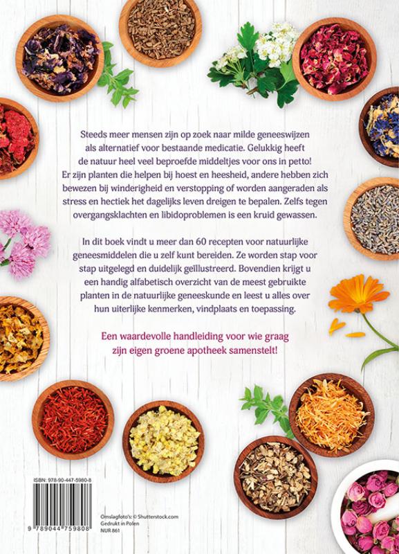 Achterkant van De beste recepten met geneeskrachtige kruiden & planten