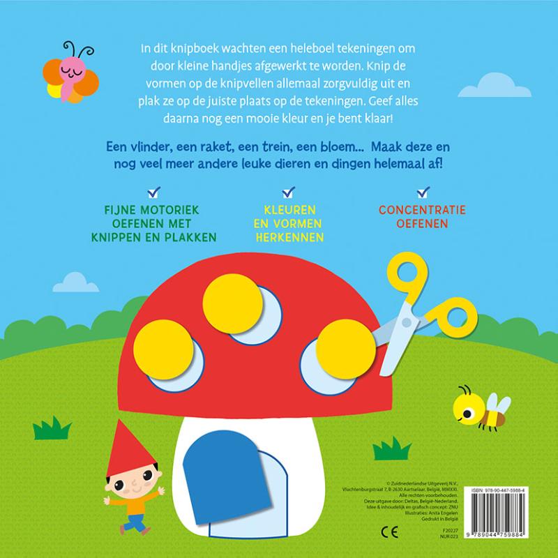Achterkant van Het grote knip- en plakboek voor kleine handjes (3-5 j.)