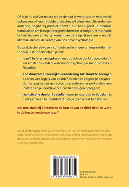 Achterkant van De kunst van positief denken