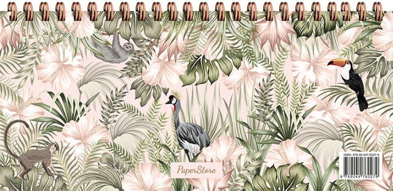 Achterkant van Weekplanner - Tropical (Spiraal)