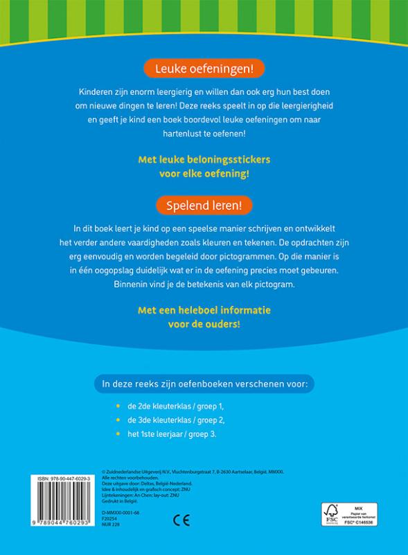 Achterkant van Eerste stappen naar schrijven 4-5 jaar