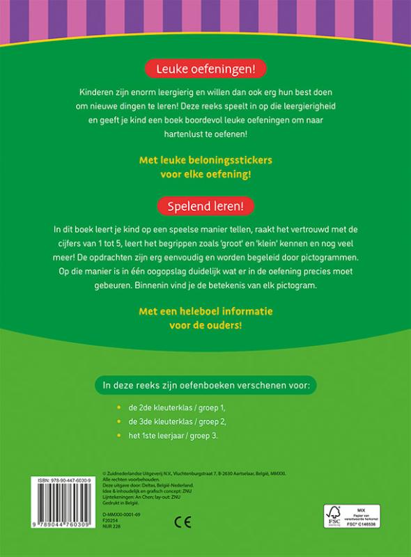 Achterkant van Eerste stappen naar tellen 4-5 jaar