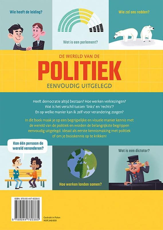 Achterkant van De wereld van de politiek eenvoudig uitgelegd