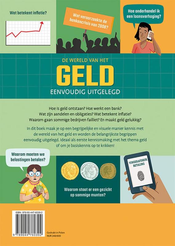 Achterkant van De wereld van het geld eenvoudig uitgelegd